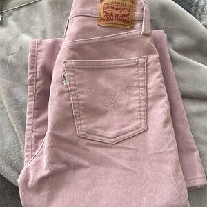 Levi’s rib cage bell pants.